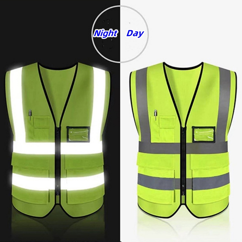 Cycling Commuter Jacket - High Visibility Night Safety Reflective Strip