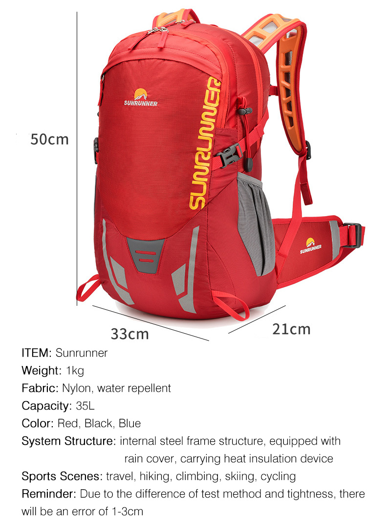 35L Hiking Backpack Bag Large  - огляд і ціна Cycling Commuter Backpack Waterproof