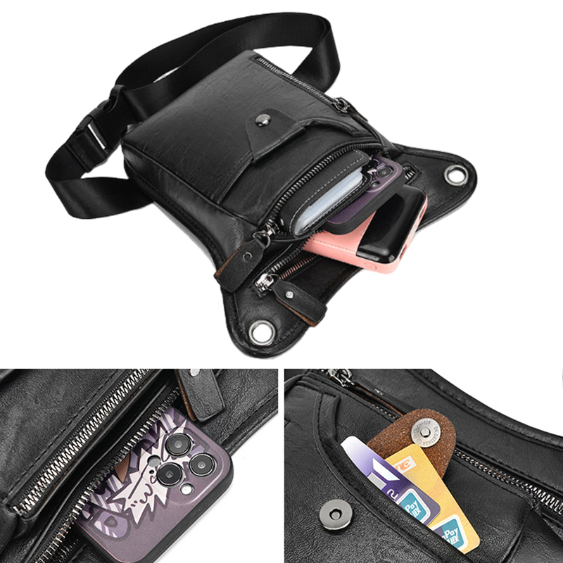 Vintage Pu Leather Waist Pack  - огляд і ціна Cycling Commute Bag